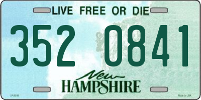 NH license plate 3520841