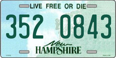 NH license plate 3520843