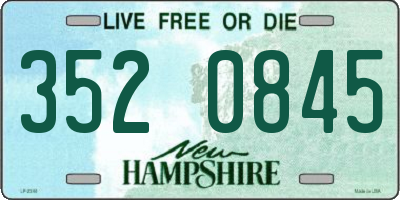 NH license plate 3520845