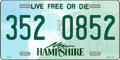 NH license plate 3520852