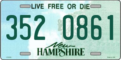 NH license plate 3520861