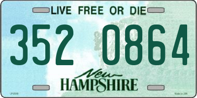 NH license plate 3520864