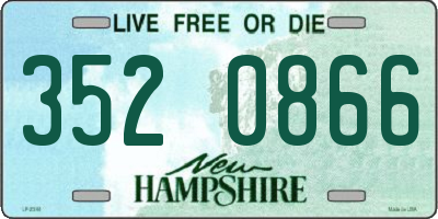 NH license plate 3520866
