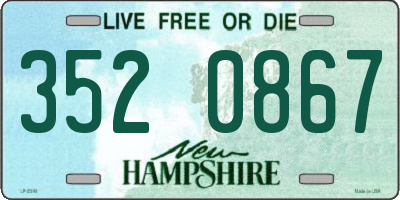 NH license plate 3520867