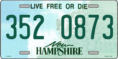 NH license plate 3520873