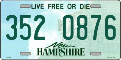 NH license plate 3520876