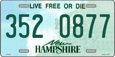 NH license plate 3520877