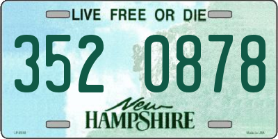 NH license plate 3520878