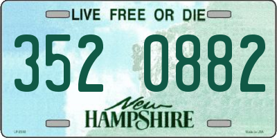 NH license plate 3520882