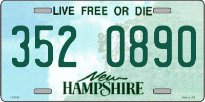 NH license plate 3520890