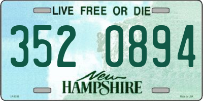 NH license plate 3520894