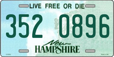 NH license plate 3520896
