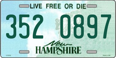 NH license plate 3520897