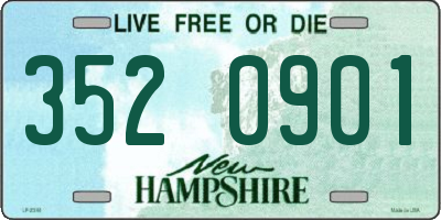 NH license plate 3520901