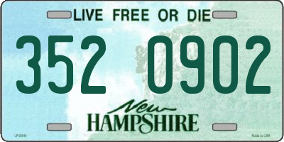 NH license plate 3520902