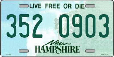 NH license plate 3520903