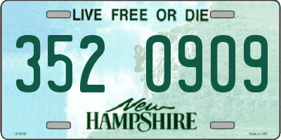NH license plate 3520909