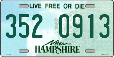 NH license plate 3520913