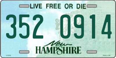 NH license plate 3520914