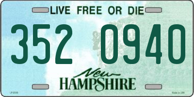NH license plate 3520940