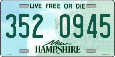 NH license plate 3520945