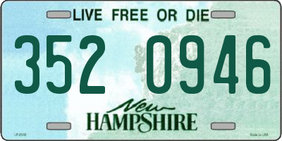 NH license plate 3520946