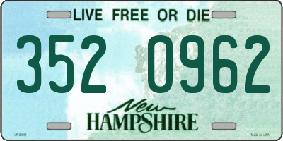 NH license plate 3520962