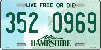 NH license plate 3520969