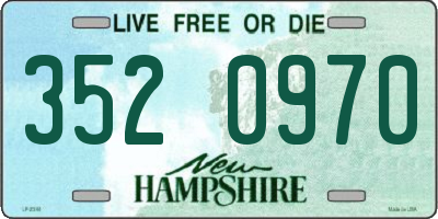 NH license plate 3520970