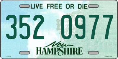 NH license plate 3520977