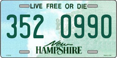NH license plate 3520990
