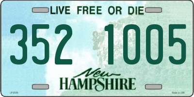 NH license plate 3521005