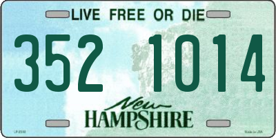 NH license plate 3521014
