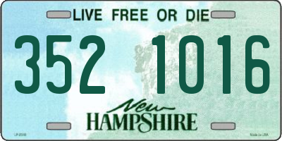 NH license plate 3521016