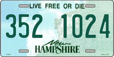 NH license plate 3521024