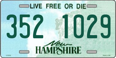 NH license plate 3521029