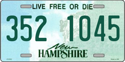NH license plate 3521045