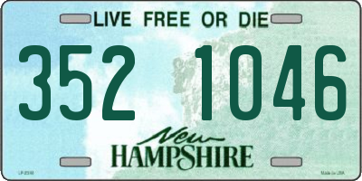 NH license plate 3521046