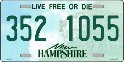 NH license plate 3521055