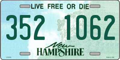 NH license plate 3521062