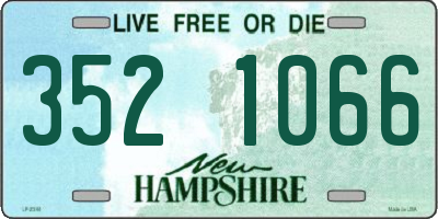 NH license plate 3521066