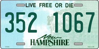 NH license plate 3521067