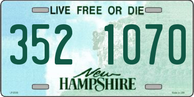 NH license plate 3521070
