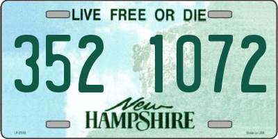 NH license plate 3521072