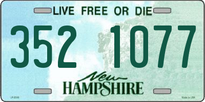 NH license plate 3521077