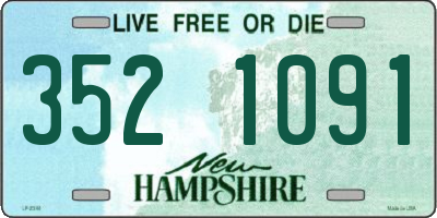 NH license plate 3521091