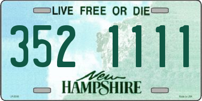 NH license plate 3521111