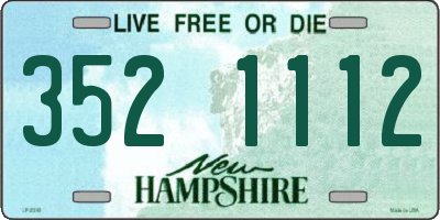 NH license plate 3521112