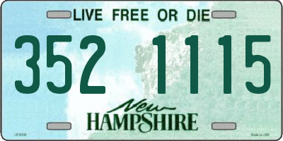 NH license plate 3521115