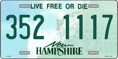 NH license plate 3521117